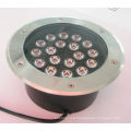 Customized stainless ip67 underground lamp led light 18W aluminum projecting colorful